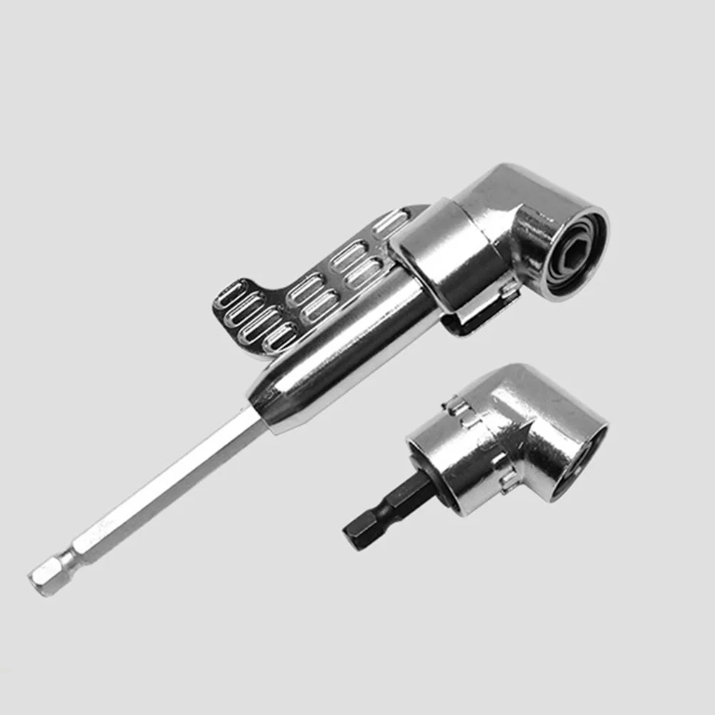 

2Pcs 105 Degree Electric Drill Corner Bender Adapter Right Angle Extension Drill Tool Screwdriver Socket Holder for Maintenance