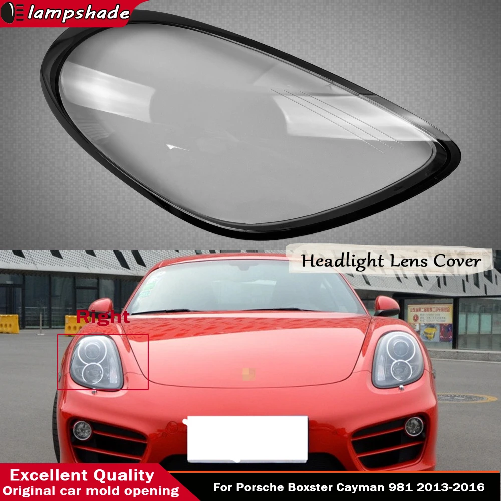 

Auto Car Front Headlight Lens Cover Auto Headlamp Lampshade Glass Lamp Shell For Porsche Boxster Cayman 981 2013 2014 2015 2016