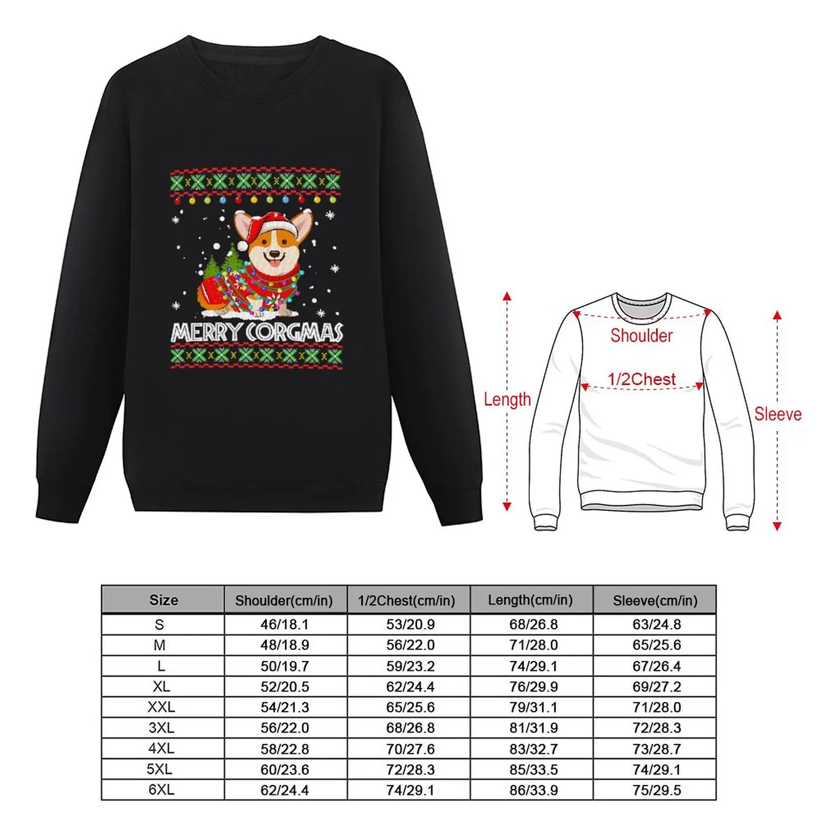 Corgi Dog Merry Corgmas Santa Corgi Ugly Christmas Sweater Pullover Hoodie Koreaanse stijl kleding anime kleding anime sweatshirt