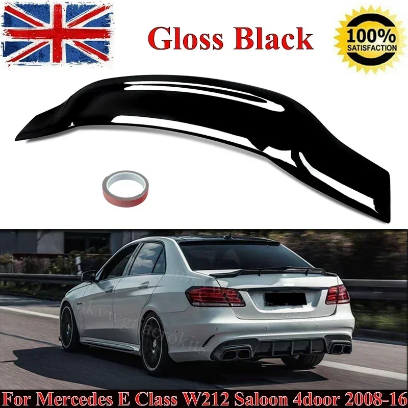 

For Mercedes Benz W212 E350 E550 E63 AMG 2010-2016 Trunk Spoiler Wing RT Style