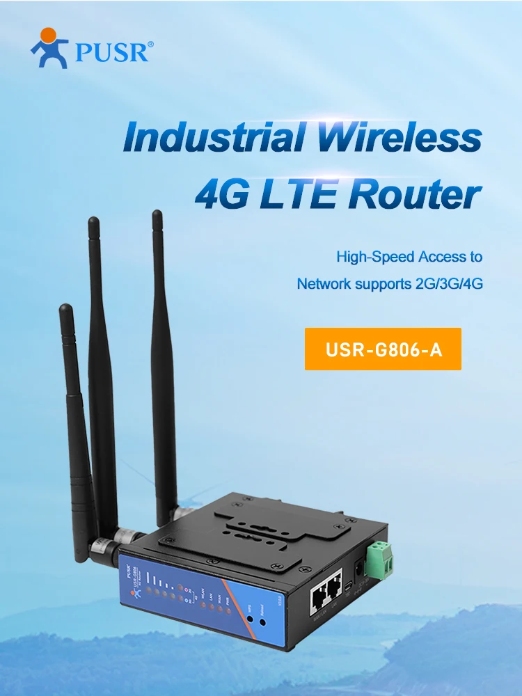 USR-G806-A American frequency bands Industrial 3g 4g Lte Wifi Router support openVPN Router For Industrial Remote Access