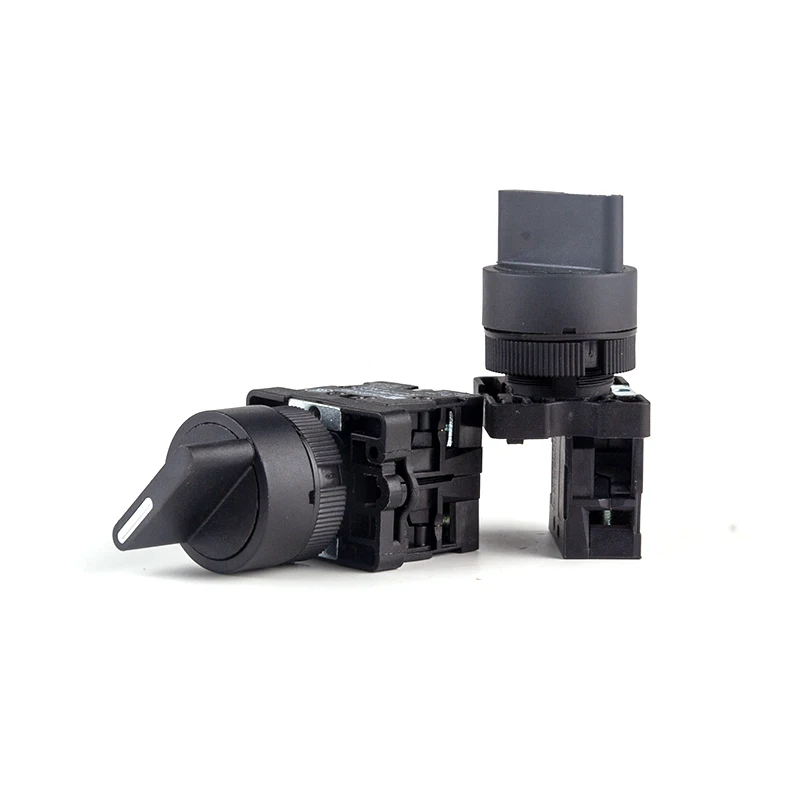 22mm XB2-ED21 XB2-ED33 Self-locking/Latching Knob Switch 10A/600V 2 Position 3 Position Select Button Switch