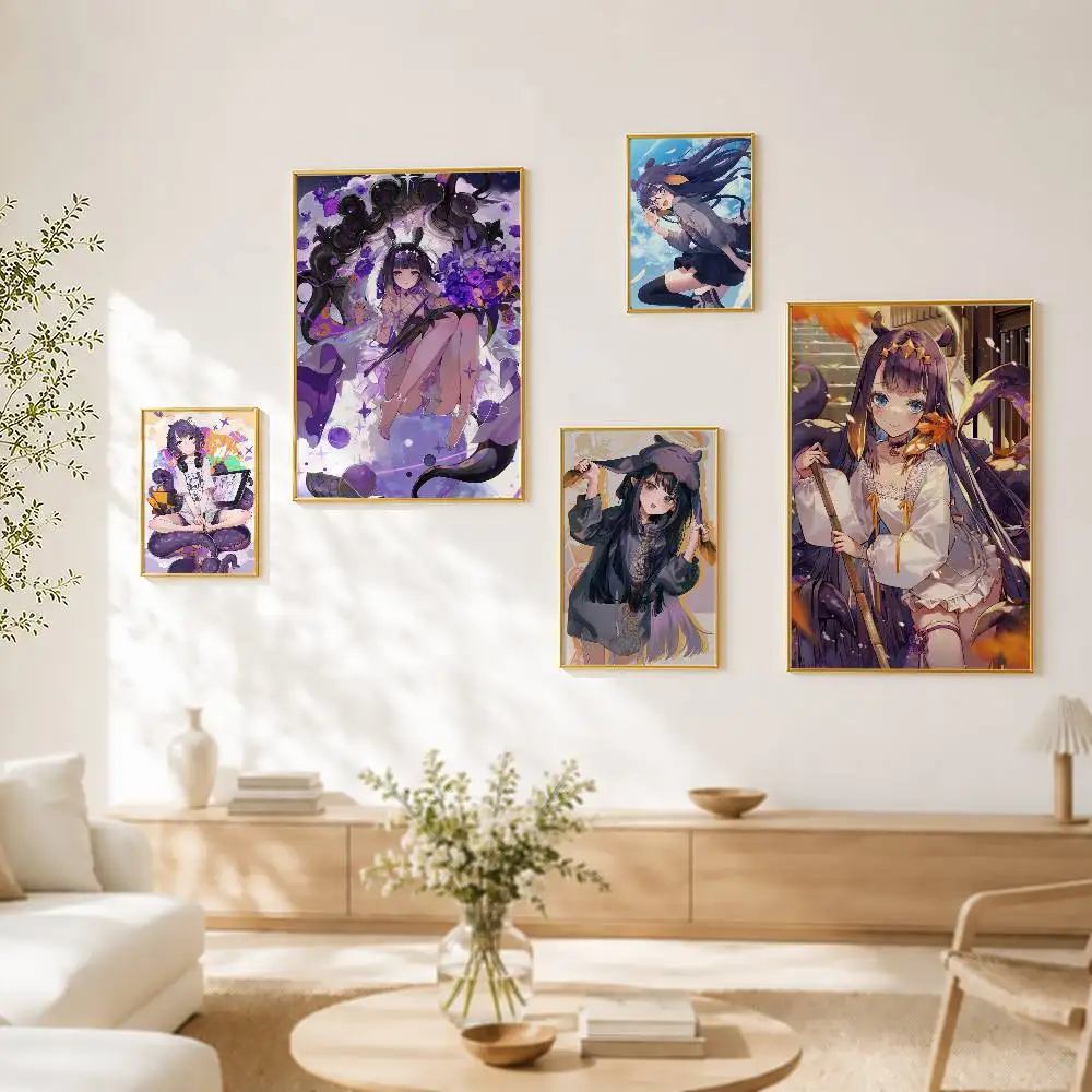 

Ninomae Ina nis Hololive Girl Waterproof Self-adhesive HD Poster Wall Sticker Home Decor Gift