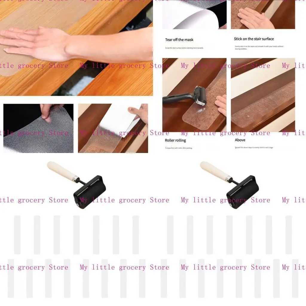D5BD Clear Bath Grip Stickers Waterproof Stairs Step Floor Shower Strips Safety Tape Pad Bathtubs Mats NonSlip Grip Tape