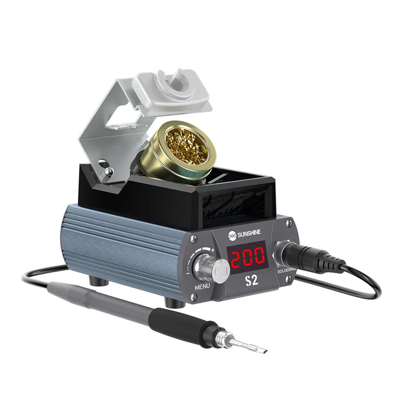 Precision S2 Soldering Iron Station Kit compatible for C210 Solder Iron Tip Sleep Mode, Auto Shutdown, Preset Channels