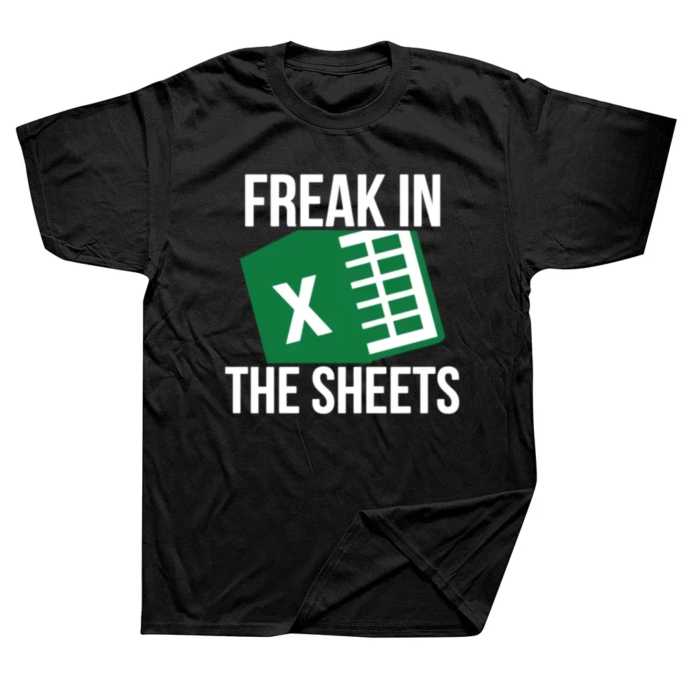 Excel Spreadsheets Wfh Work From Home Accounting 100% Cotton Men And Women T-Shirt Fashion Soft Wrinkled In The Sheets T-Shirt