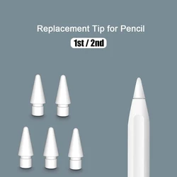 Replacement Tips Compatible For Apple Pencil 2 Gen iPad Pro Pencil - iPencil Nib for iPad Pencil 1 st/Pencil 2 Gen White 4 Pack