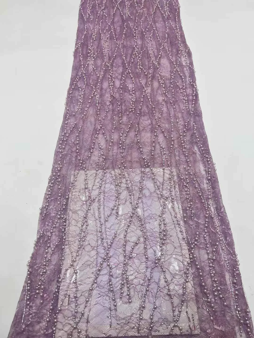 럭셔리 비즈 튜브 자수 아프리카 레이스 원단 프랑스 스팽글 튤 원단 나이지리아 웨딩 파티용