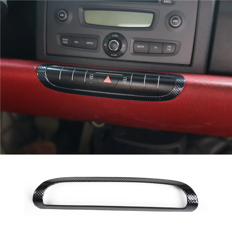 Car Central Control Emergency Light Decorative Frame For Od Mercedes Smart 451 Fortwo Car Accessories Interior Sticker Refit