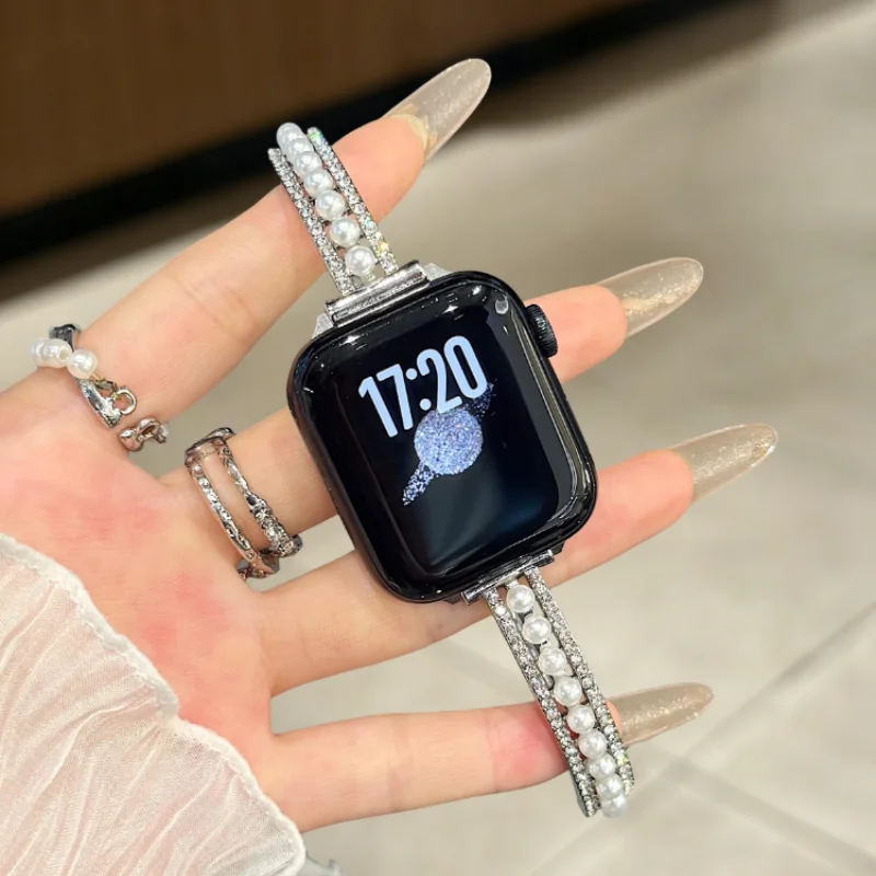 

Стильный ремешок для часов, совместимый с iWatch 38 мм, 40 мм, 41 мм, 42 мм, 44 мм, 45 мм и 49 мм.