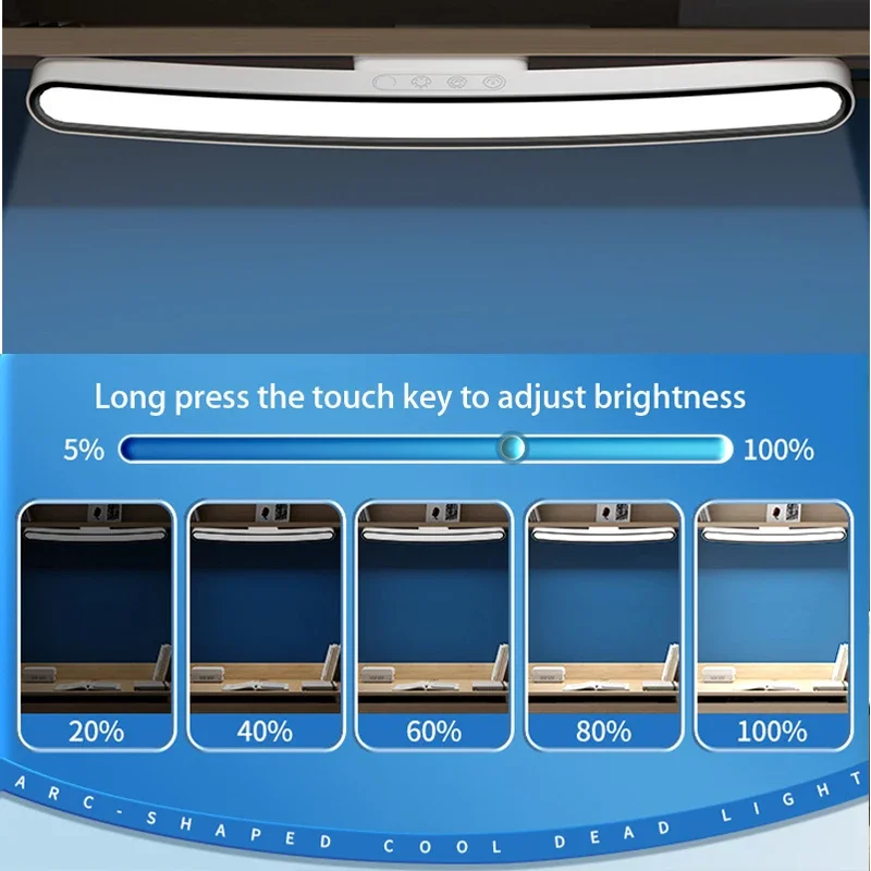 Настольная лампа с регулируемой яркостью, 42 см