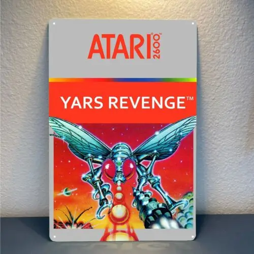 Yars Revenge Retro Video Game Metal Poster Tin Sign 20*30cm