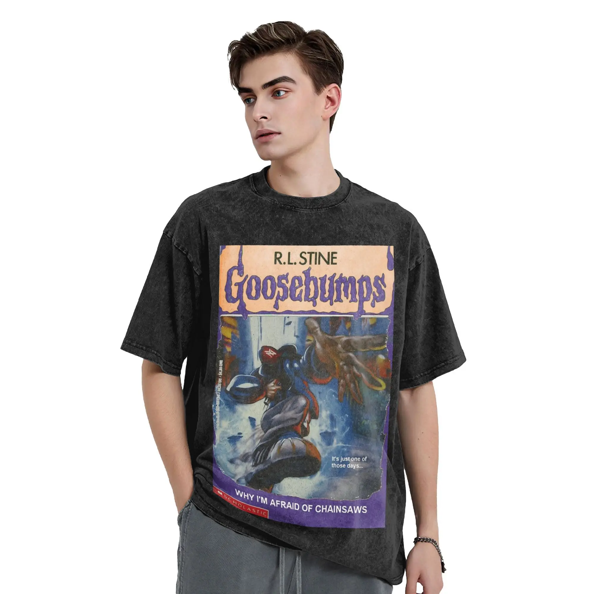 

Washed T Shirts Limp Bizkit Band Hip Hop Novelty T-Shirt Oversize Streetwear Cotton Printed Tops Tops Tees Men Women