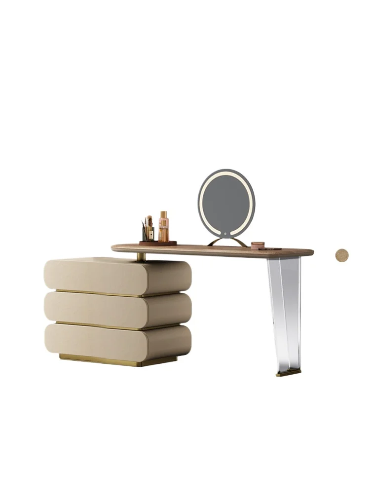 

Light luxury dresser chest integrated small apartment household Italian minimalist high-end corner makeup table