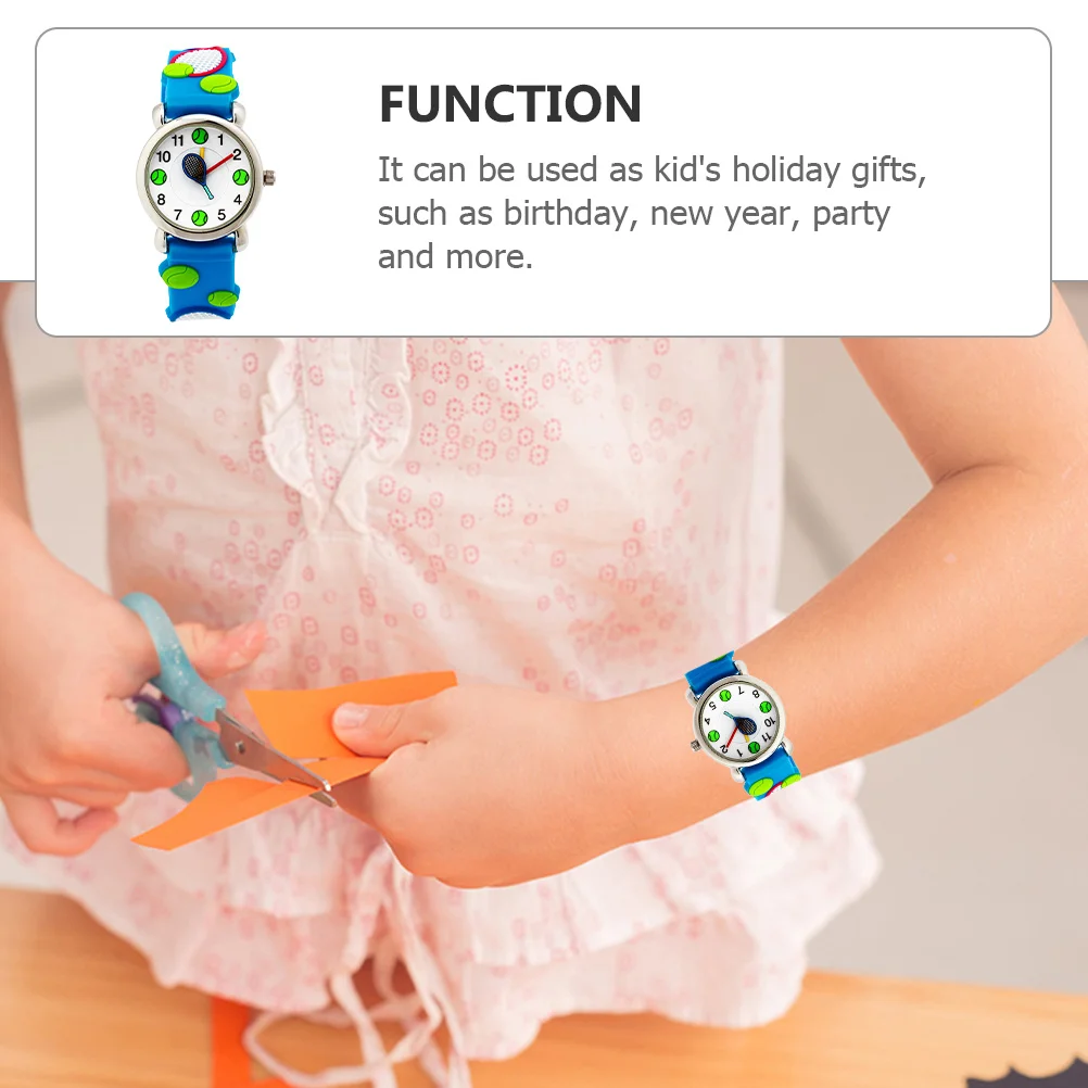 3D Cartoon Quartz Watch Lovely Wristwatch Adjustable Birthday Gift Cartoon Watch