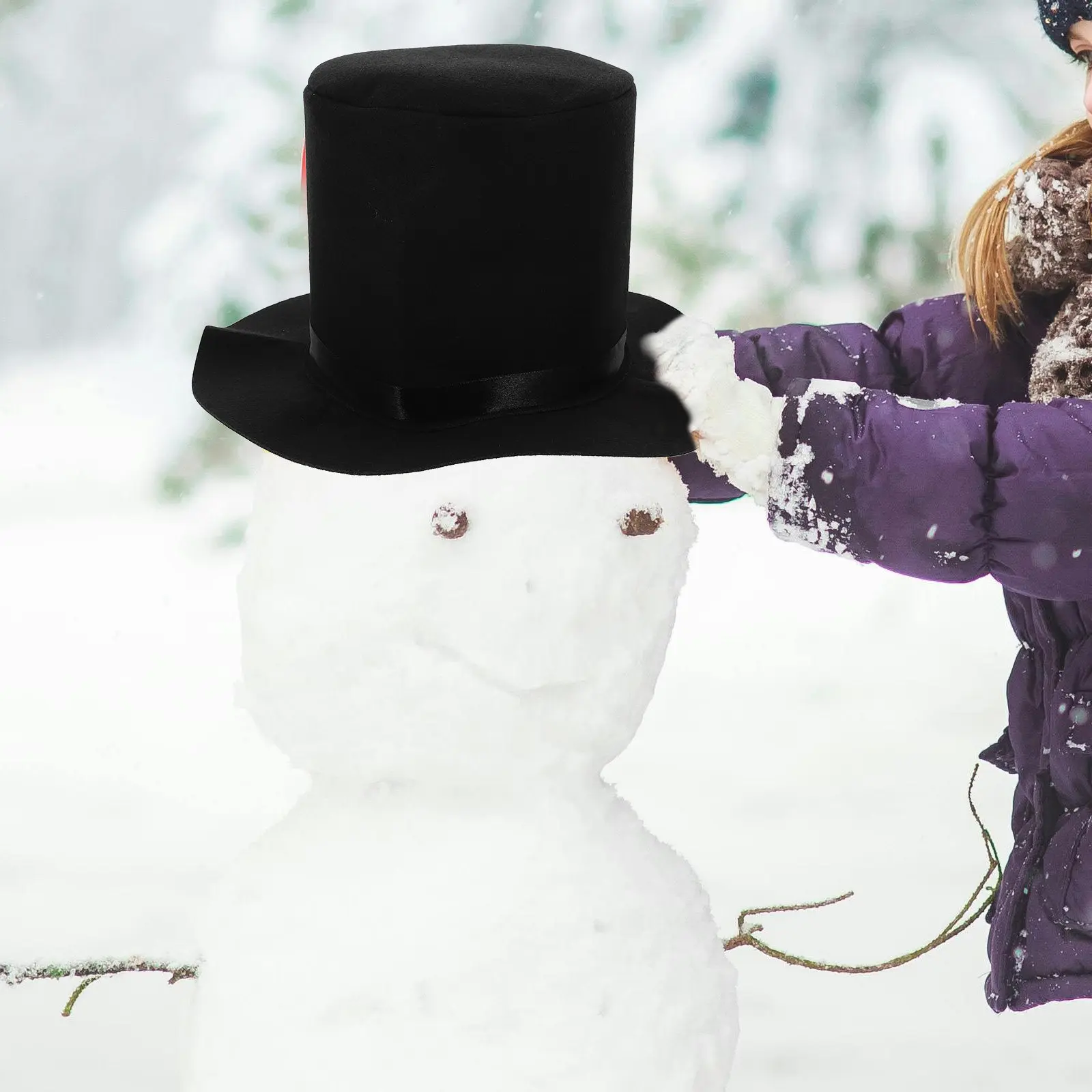 Snowman Hat Comfortable Non Deformable Felt Material Christmas Cosplay Prop Holiday Gift for Snowman Costume Hat