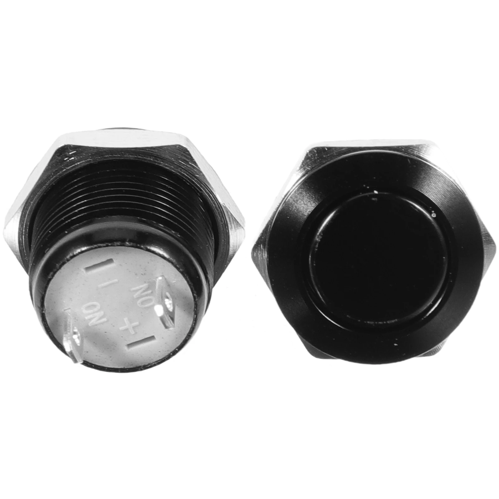

2pcs Oxidized Black Metal Button Switch 12mm Micro Stroke Ultra Thin Light Touch Momentary Push for DIY Projects Trucks