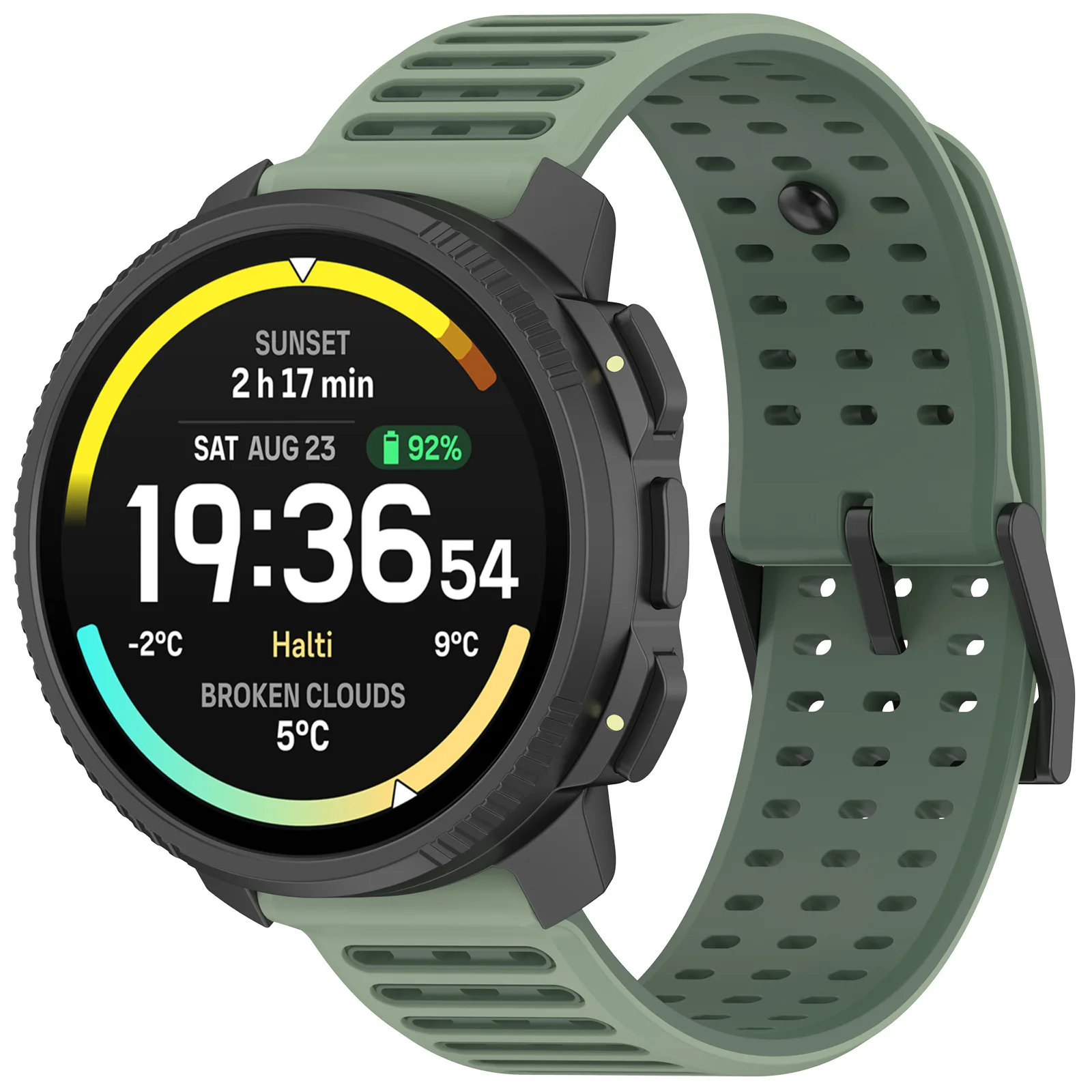 Silikon-Uhrenarmband 22 mm für Suunto Vertical 2/RACE 2 S/Run/Ocean Ersatzband für Suunto 5 9 Peak Pro Armband – Detail 24