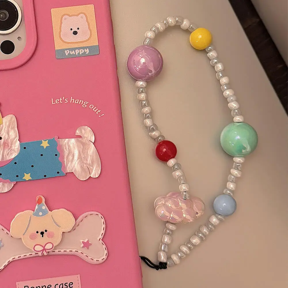 لطيف الكلب الدب الجبن قلادة سلسلة هواتف محمولة سحر ل المفاتيح جراب هاتف اكسسوارات معلقة حبل الهاتف الحبل مجوهرات