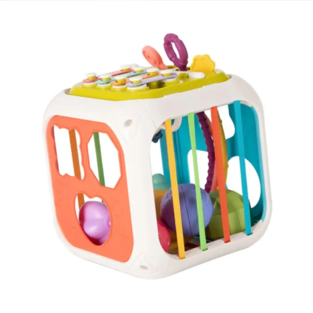For Baby Colorful Blocks Activity Cube Sorting Game Motor Training Montessori Sensory Development Shape Sorter Sensory Infant