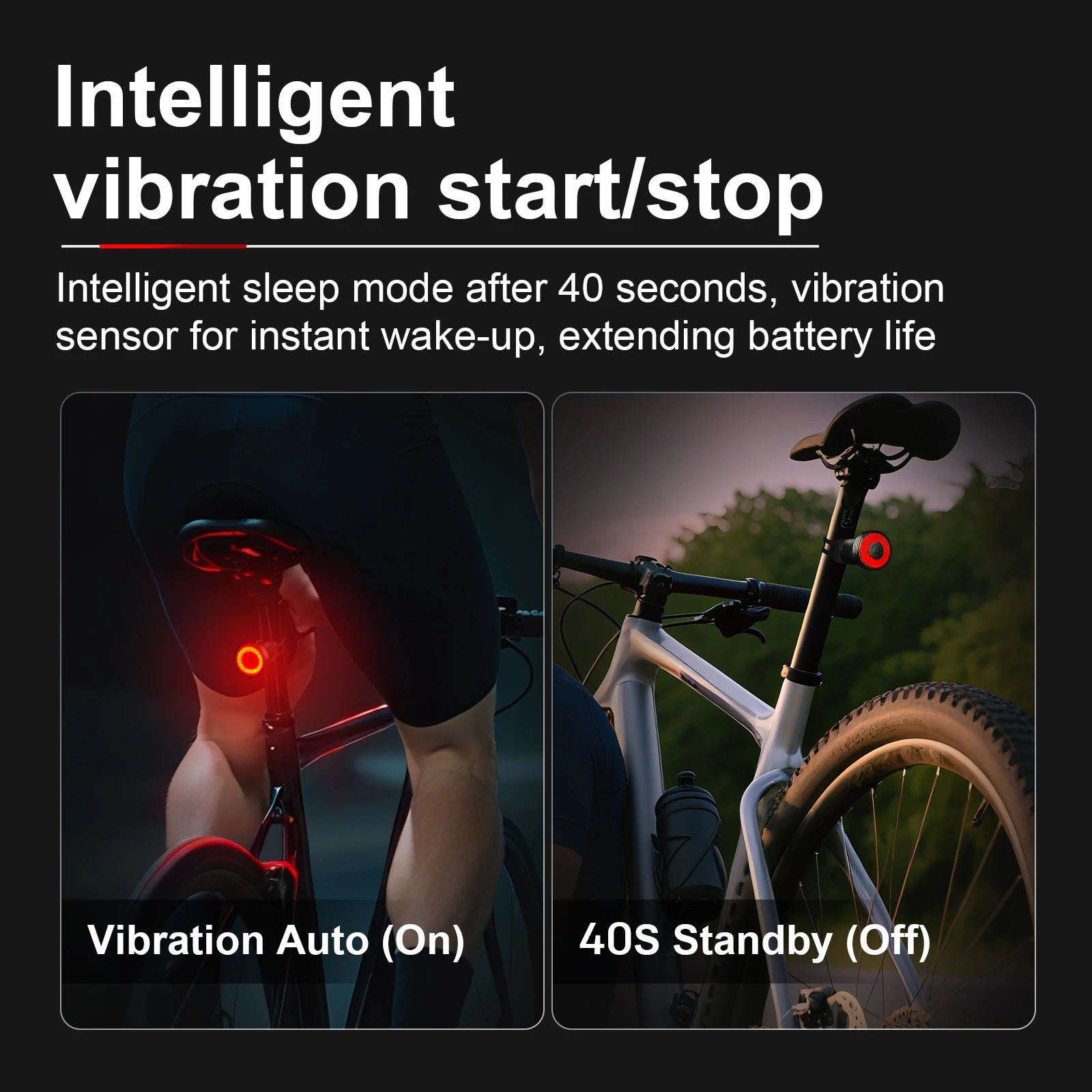 CYCLAMI bicicleta inteligente Auto luz de detección de freno luces traseras de bicicleta impermeable tipo C carga LED IWarning ciclismo luz trasera