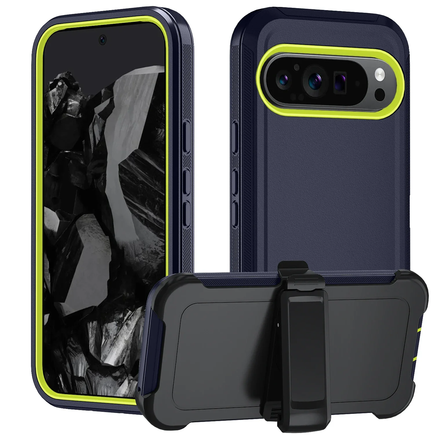 Heavy Duty Rugged Ott Box Defender Armor Case For Google Pixel 10 Pro XL 9 8 5 4 A Shockproof Camera Protection Cover Belt Clip