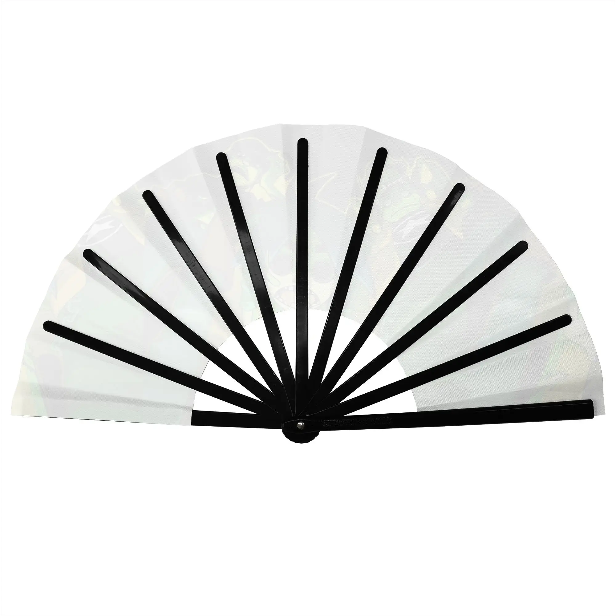 G-Gorillazes Manga Game  Traditional Folding Fan Style Comic High-Quality Polyester Fans Gift Elegant Decorative Hand Fan