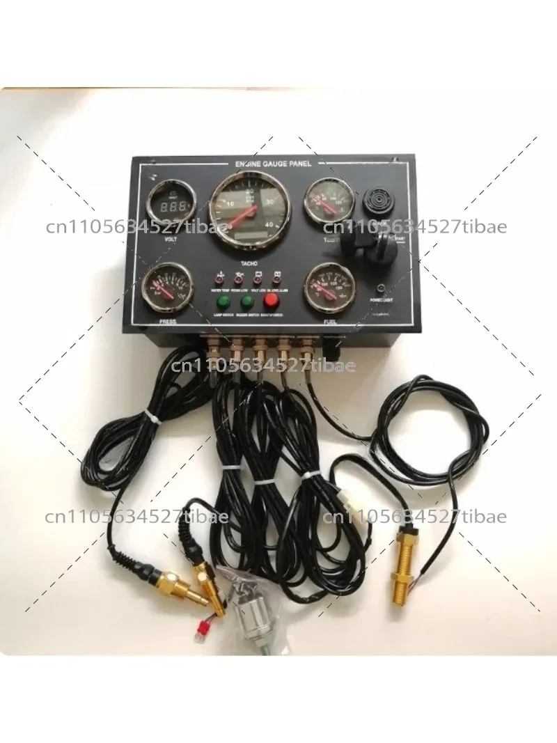 Diesel Engine Control Panel Marine Waterproof Dashboard Switch Panel for Boats and Ships