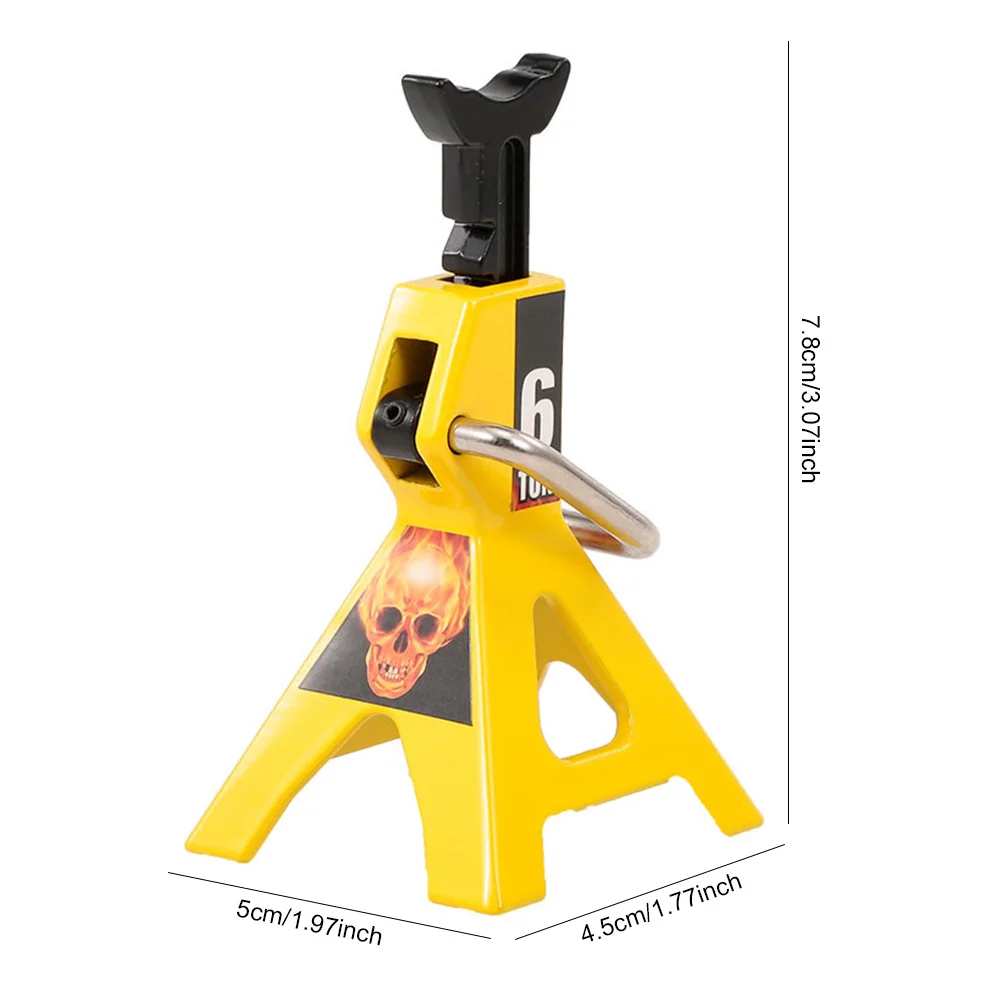 2 sztuki symulacyjnych metalowych 6-tonowych stojaków podłogowych z regulacją wysokości Uchwyt na ramę do samochodu gąsienicowego 1/10 RC