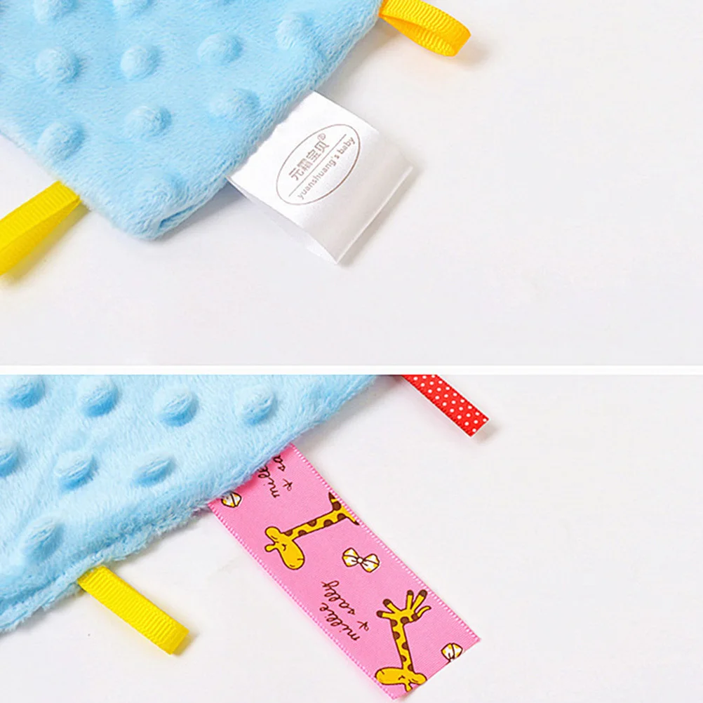 Toalha para apaziguar recém-nascidos, tecido macio e confortável, auxílio para dormir para bebês, treinamento cognitivo de cores, máquina lavável, presente para bebês