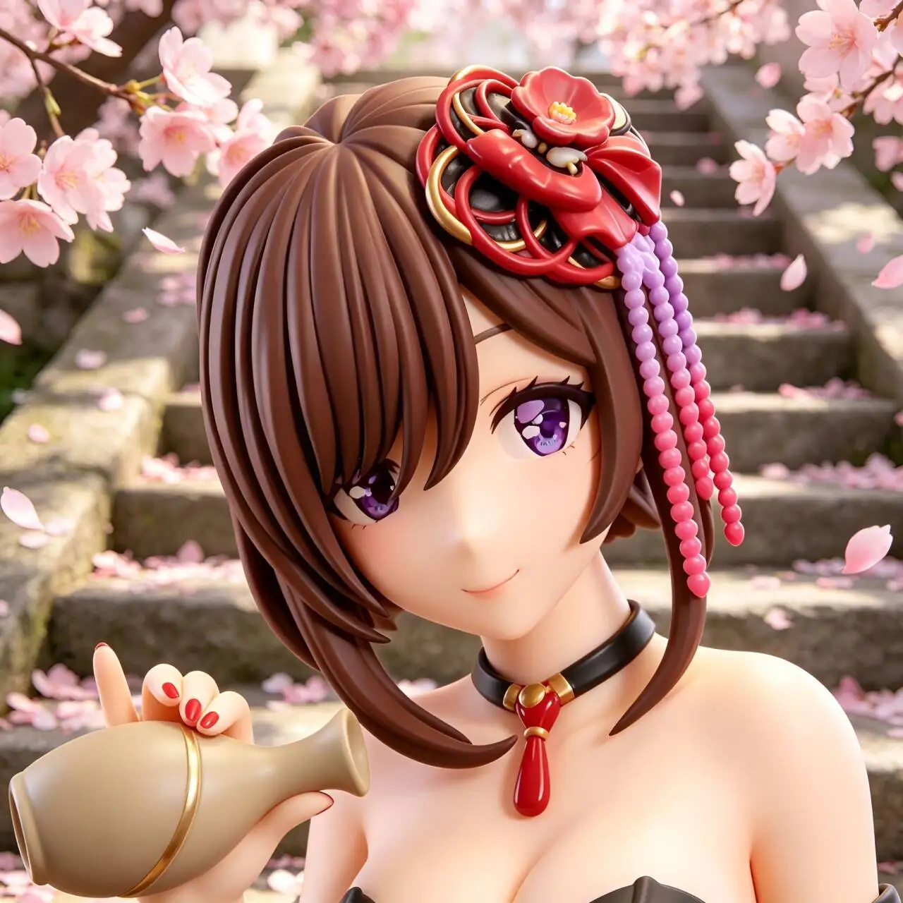 Figura de Anime, Linda y Moderna, con Kimono, Chica Hermosa, Modelo Coleccionable, Juguete, Decoración para Auto, Adorno para Escritorio, para Fanáticos del Anime Adultos