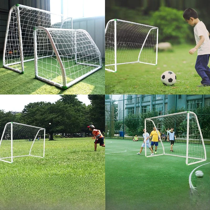 โครงประตูฟุตบอลแบบพกพา 4 คน ขนาด 3 เมตร สำหรับผู้ใหญ่ ฝึกซ้อมกลางแจ้ง เหมาะสำหรับเด็กและใช้ในบ้าน