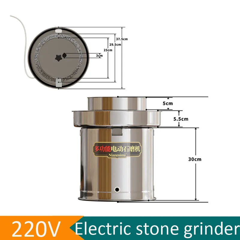 

High Efficiency Electric Rice Flour Automatic Grinding Mill Rice Flour Machine High Quality Food Stone Grinding Machiney