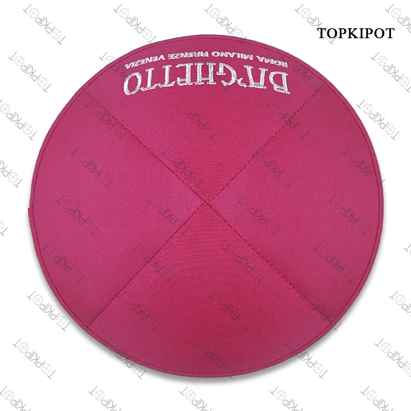 

Pretty rose red lineHandmade Crochet Kippah Colorful Knitted Jewish Kippot Judaica Hat Daily Yarmulke Wedding Gift for Giftware.