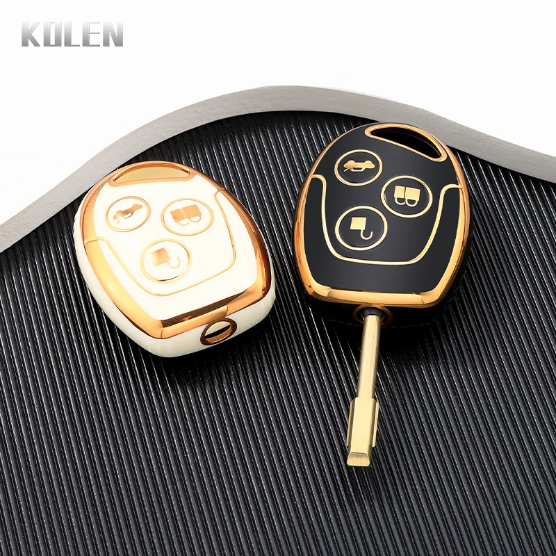 New TPU Car Key Case Cover Shell For Ford Focus Fiesta Fusion C-Max For Mondeo Galaxy C-Max S-Max Protected Fob Bag Accessories image 3