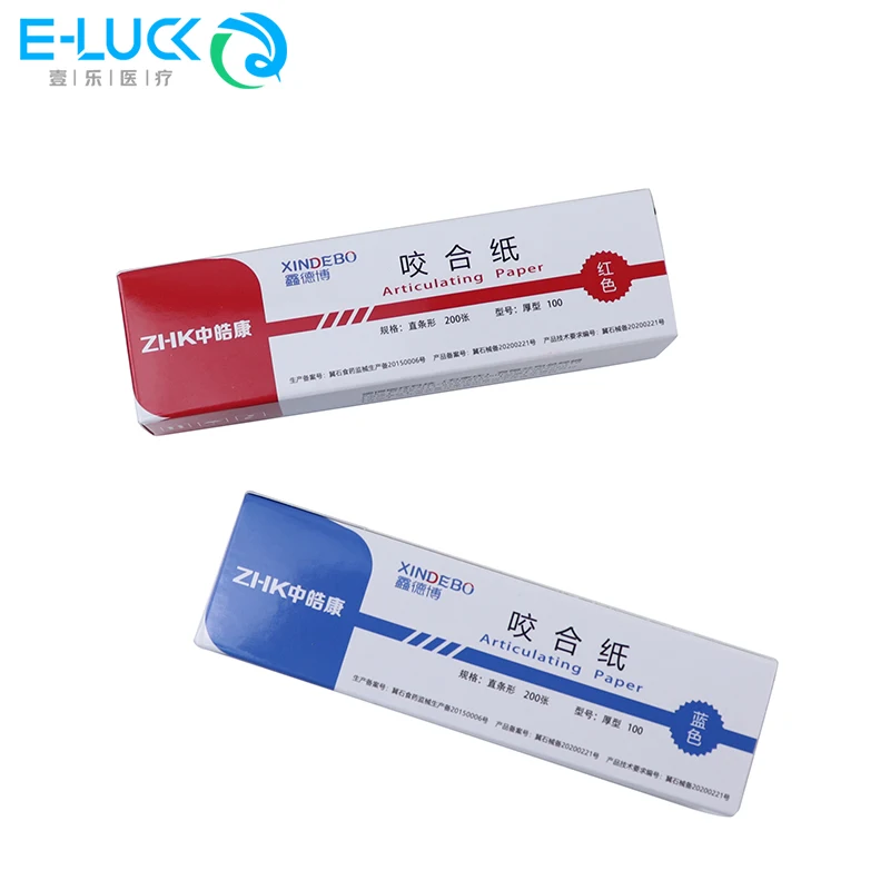 Dental Articulating Paper Double-Sided Bite Strips Thick Thin Teeth Care Whitening for Occlusal and Interproximal