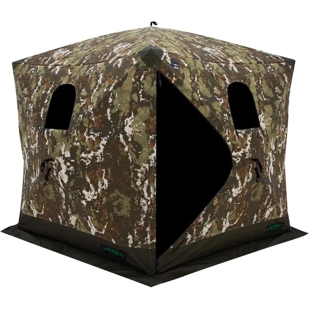 휴대용 허브 사냥 은신처, 소가죽 원단, 파노라마 창, 72 x 96 x 96