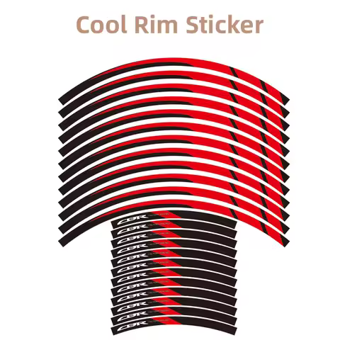 Motorcycle Wheel Sticker Stripe Rim Hub HRC Decal Accessories For Honda CBR 1100 CBR1000RR 600RR 125 650 500R 300R 250R