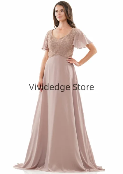 Customized Elegant Mother of the Bride Evening Gowns A-Line Dresses Prom Dresses Wedding Dresses vestido de casamento noiva