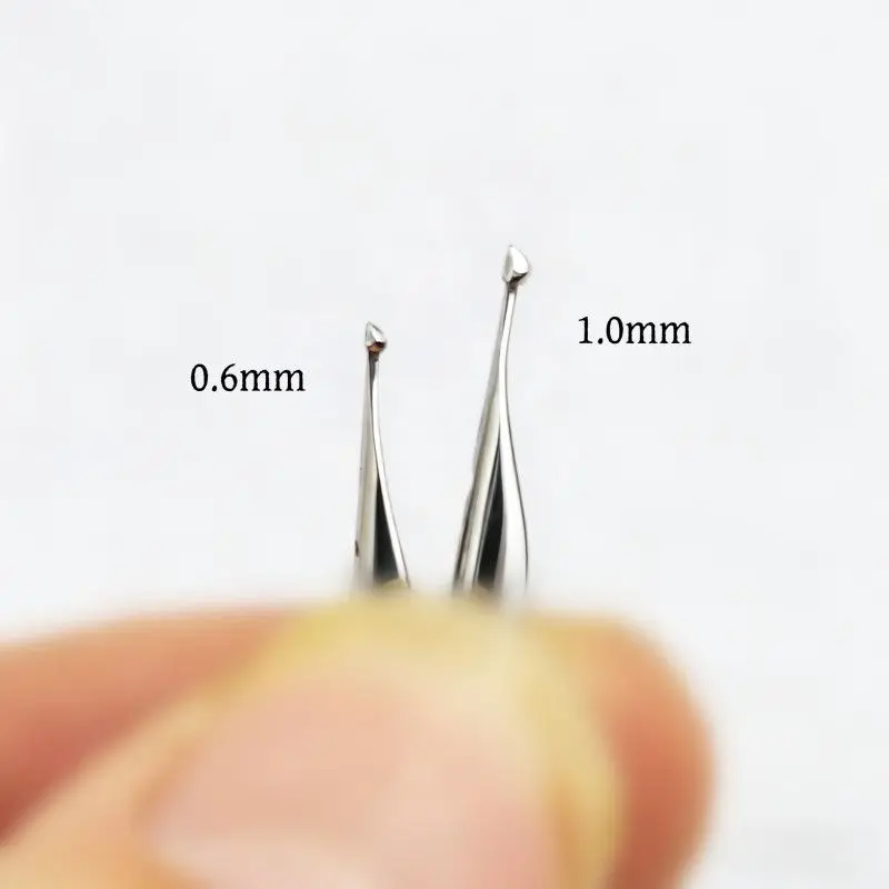 Hand Polished Pens with Dark Tip and Long Blade Grinding Pens Tips 18.5mm Hooded Nib Calligraphy Pen Tips 0.6 1.0 Pen Nibs
