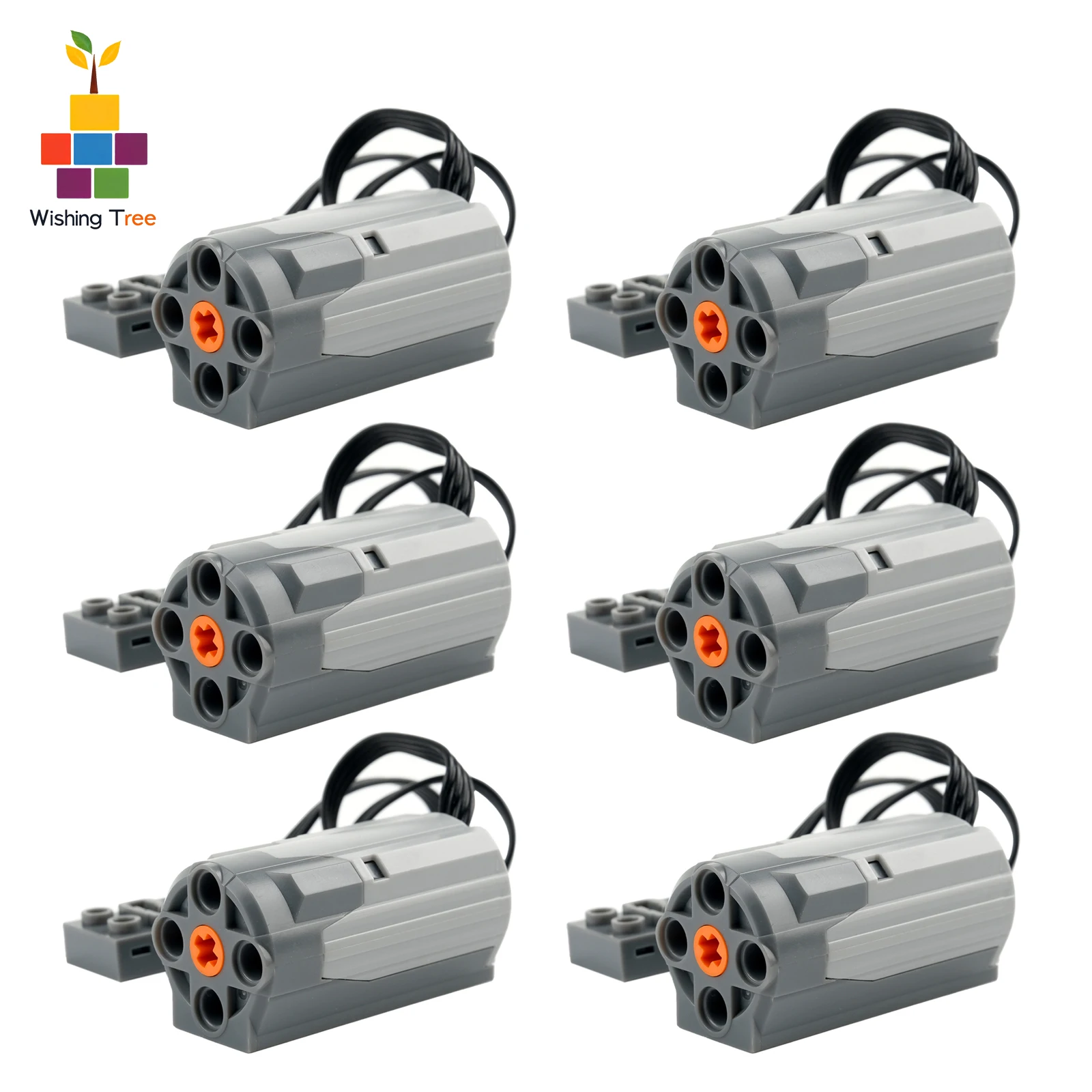 6 uds 8883 M funciones de potencia del Motor bloques de construcción piezas técnicas PF alto velocidad bajo par para construcción de modelos