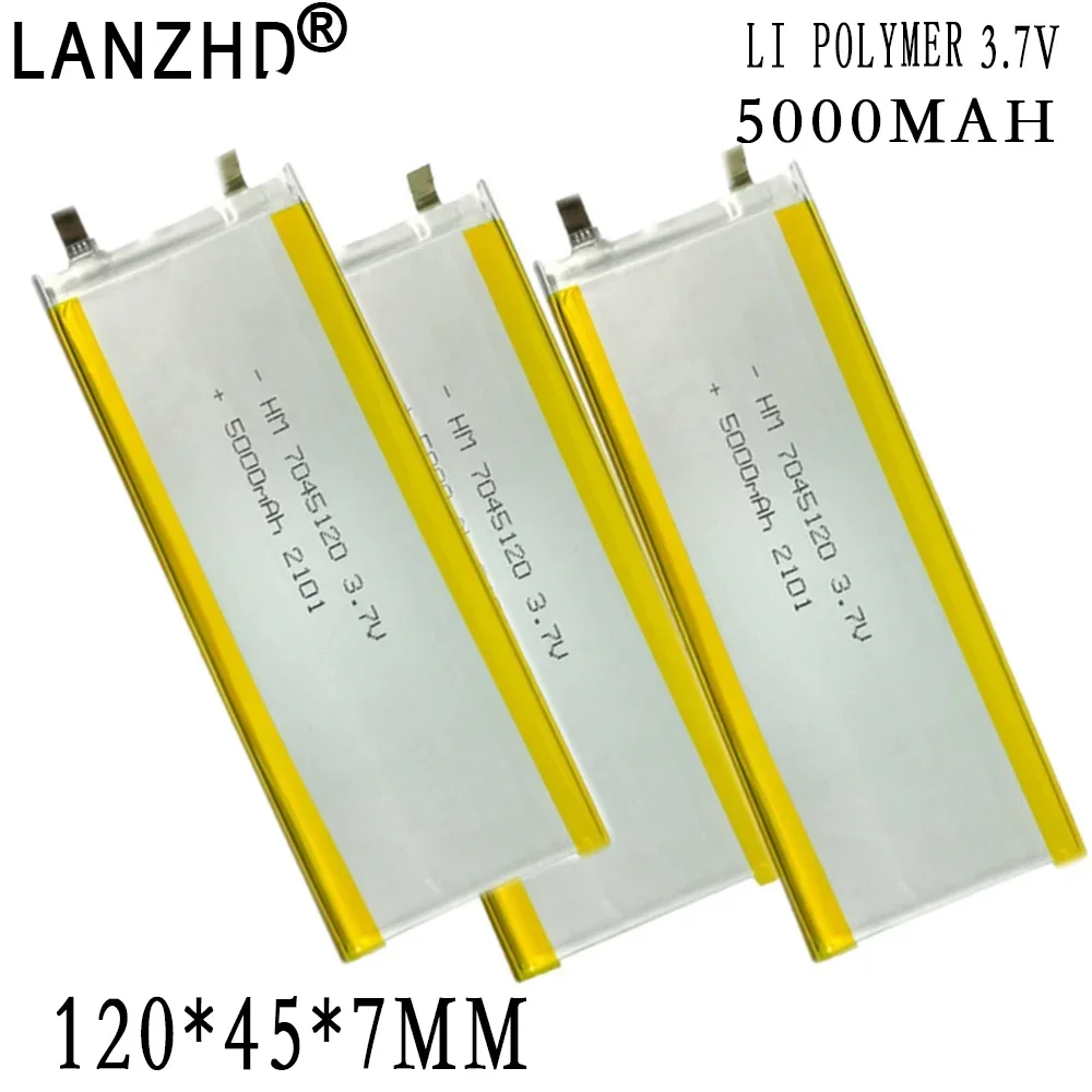 1-10pcs 7045120 3.7v 5000mAh Li-polymer battery FOR Medical Equipment Communication Equipment Drone Remote Control TBS TANGO 2