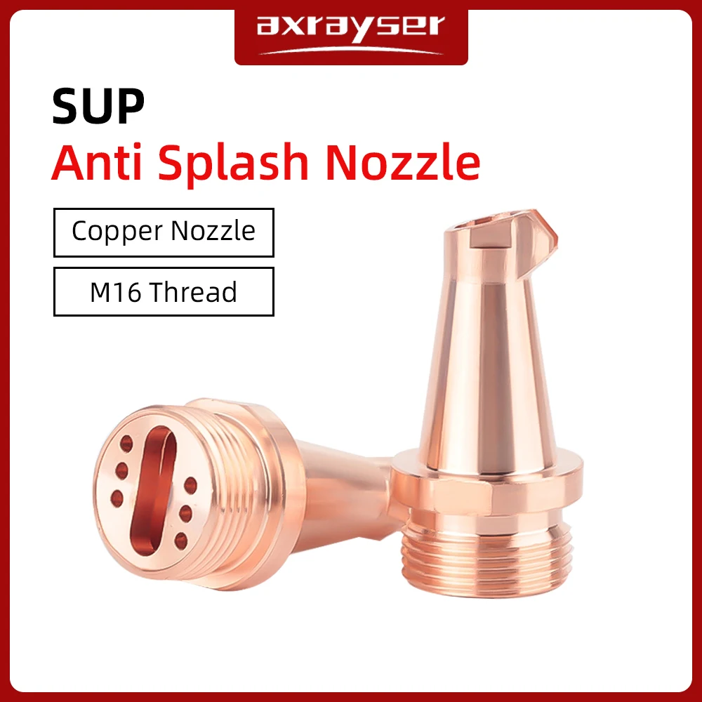 

SUP Laser Welding Nozzle AS-12 BS-16 M16 Anti Splash Nozzle for SUP20T SUP21T SUP23T Handheld Wire Feeding Laser Welding Head