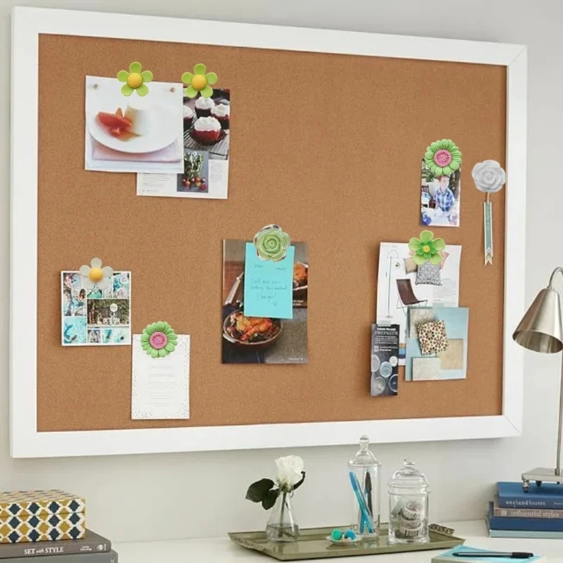 30 stücke Blume Daumen Reiß nägel Multifunktions Blume Push Pins bunte Blumen form Reiß zwecke Set für Büro bretter & Raum dekore