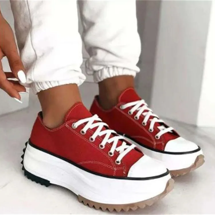 Spring Summer New Casual Sports Canvas Women Shoes 2023 Platform Running Sneakers Lady Flats Walking Sandals Hiking Women Shoes