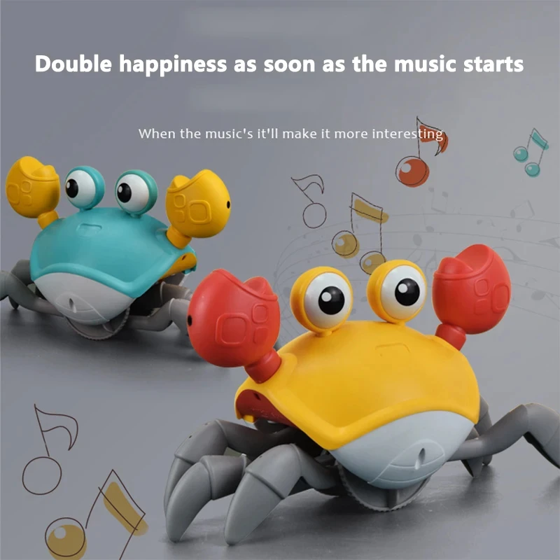 Induction Escape Crab Rechargeable Electric Pet Musical Toys Children\'S Toys Birthday Gifts Interactive Toys Dancing octopus