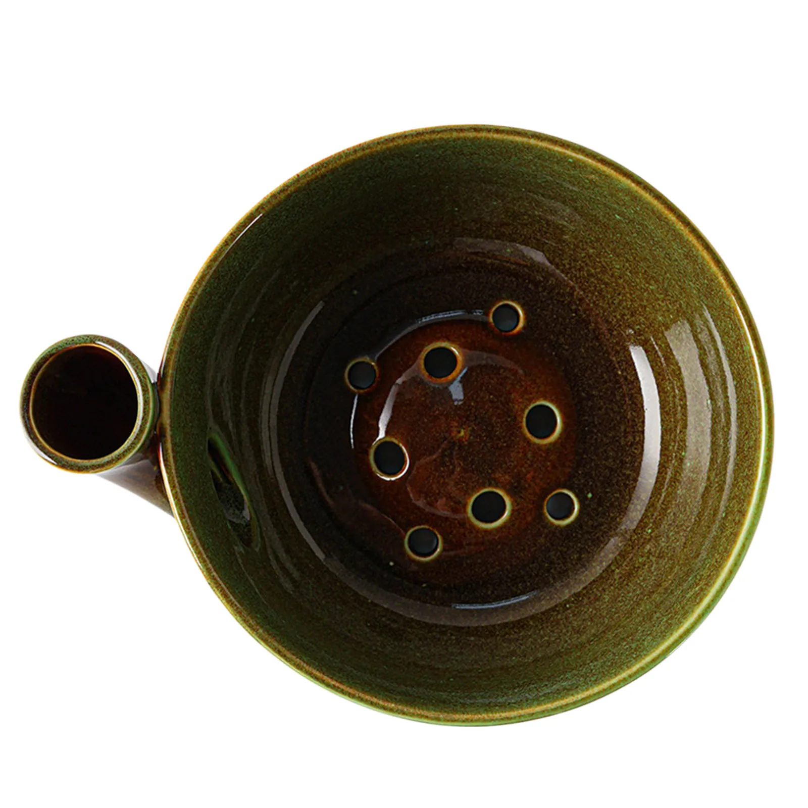 Ceramics Fruit Washer Spinner Handmade Vortex Berry Bowl Ceramics Fruits Washing Colander for Strawberries Blueberries Grapes - view 6