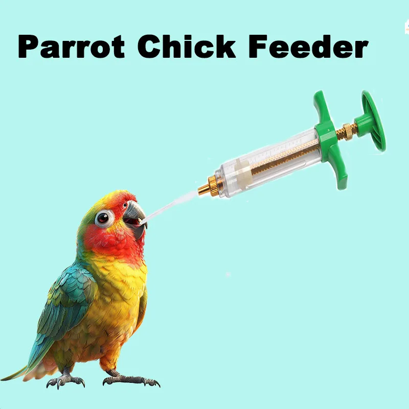 

Parrot Feeding Syringe with Graduations Baby Bird Feeding Tube Parrot Manual Feeding Syringe with Soft Tube Spoon