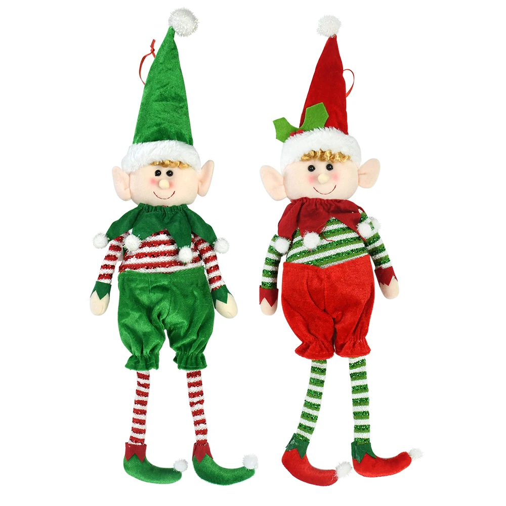 

2024 Christmas Elf Doll New Year Kid's Favorite Dolls Xmas Tree Hanging Ornaments Navidad Merry Christmas Decorations For Home