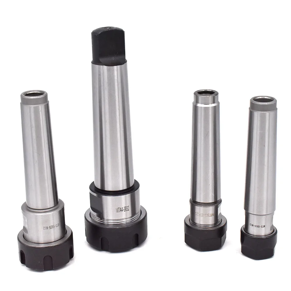 1Set MT2 MT3 MT4 Morse Tapper Chuck ER25 Collet Sets With Key Morse Holder Cone For CNC Milling Lathe tool